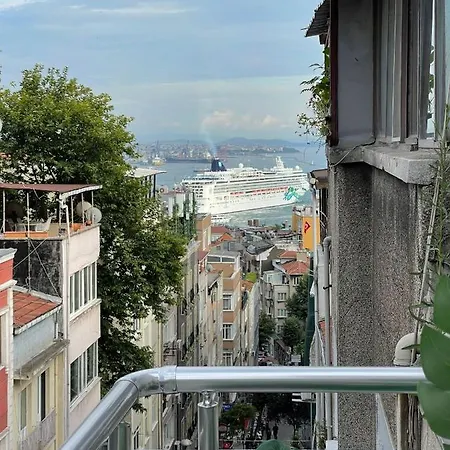 דירה Vip Huge House Sea View 3 Bedroom - 50 Mt To Taksim Square